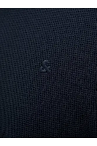 Erkek Logo Işlemeli Polo Yaka Lacivert Tişört-Lacivert - 3