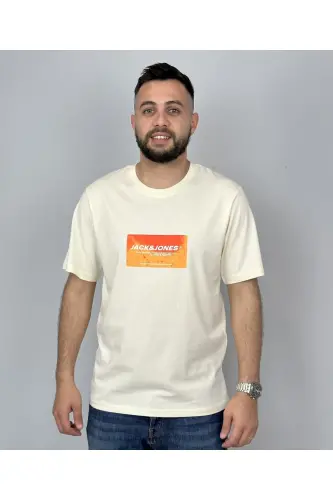 Erkek Logolu Baskılı T-shirt Sarı - Sarı-Sweet - 3