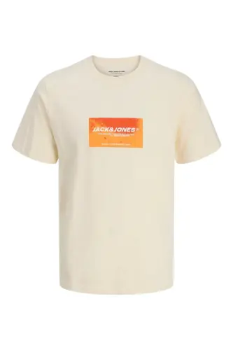 Erkek Logolu Baskılı T-shirt Sarı - Sarı-Sweet - 6