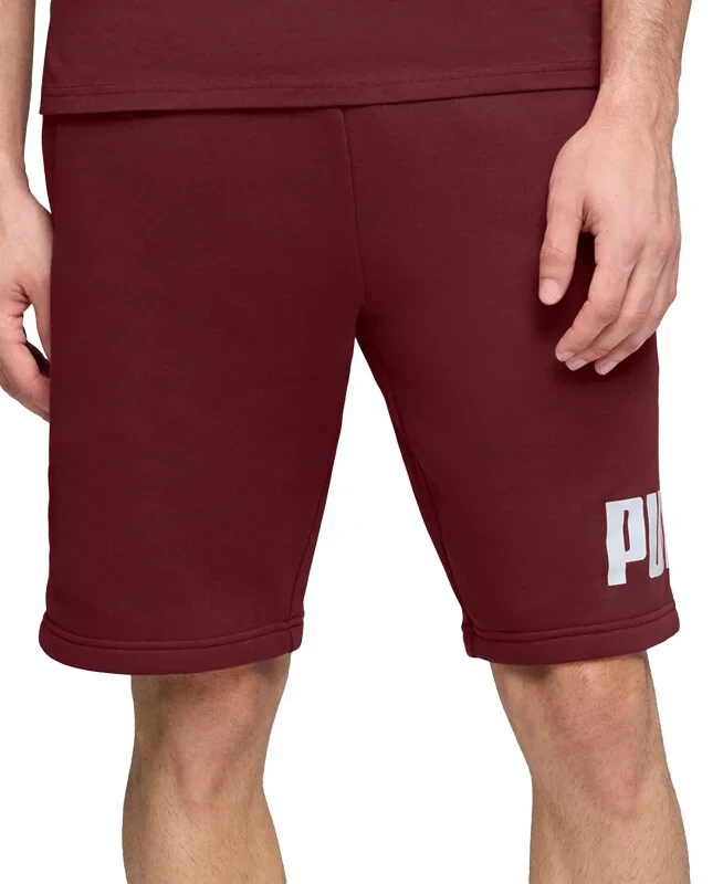 Men's Logo Drawstring Shorts-Ruby Shimmer - PUMA