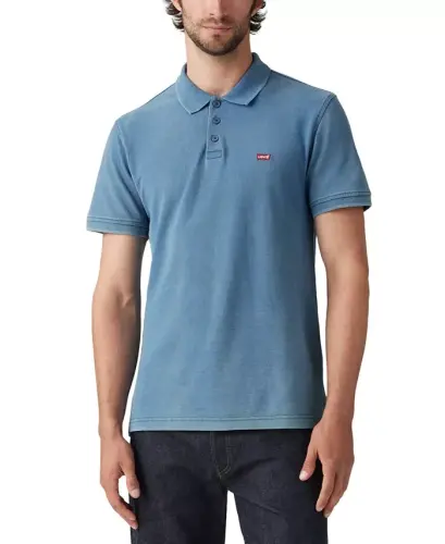 Men's Housemark Regular-Fit Polo Shirt - Indigo 