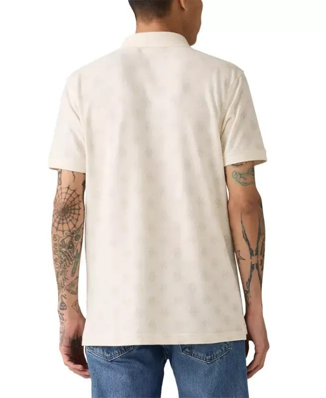 Men's Housemark Regular-Fit Polo Shirt - Geo Egret - 2