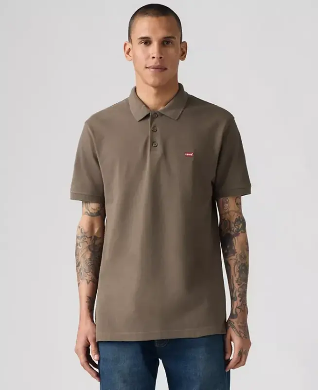 Men's Housemark Regular-Fit Polo Shirt - Khaki Green - 1