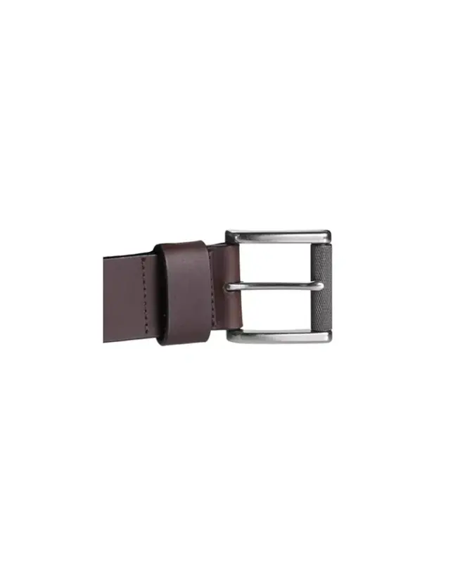 Men's Roller Buckle Belt - Brown - 2
