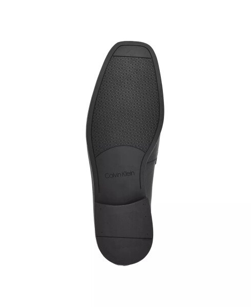 Erkek Malcome Slip-on Elbise Ayakkabıları Siyah Saffiano - 5