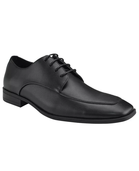Men's Malley Lace-Up Dress Oxford - Black Leather - CALVIN KLEIN