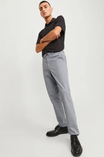 Erkek Marco Bowie Chino Pantolon - Gri - 5