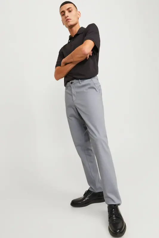 Erkek Marco Bowie Chino Pantolon - Gri - 5