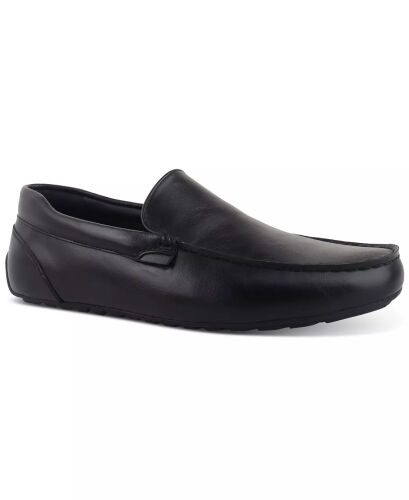Men's Martinn Driving Loafer, Created for Modazone-Black - CLUB ROOM
