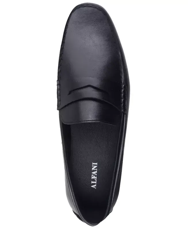 Men's Masonn Slip-On Penny Driving Loafers, Exclusively at Modazone - Black - 4