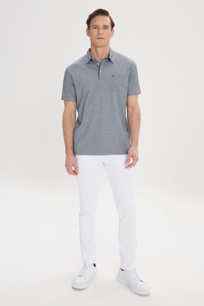 Erkek Mavi Comfort Fit Rahat Kesim Polo Yaka Pamuklu Kısa Kollu Tişört - Mavi - ALTINYILDIZ CLASSICS (1)