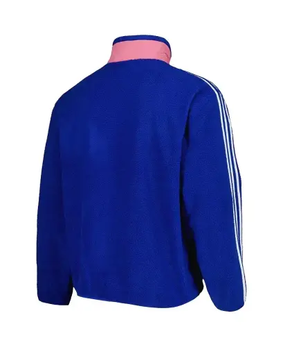 Men's Blue Juventus Lifestyler Fleece Full-Zip Jacket - Blue - 2
