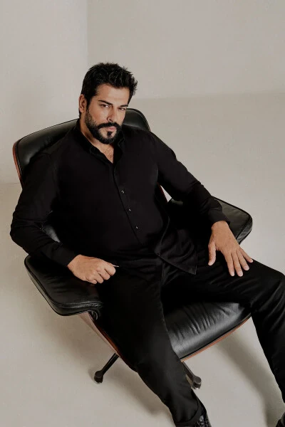 Erkek Mavi-Siyah 2'li Pamuklu Oxford Kolay Ütülenebilir Slim Fit Dar Kesim Gömlek Paketi - 4