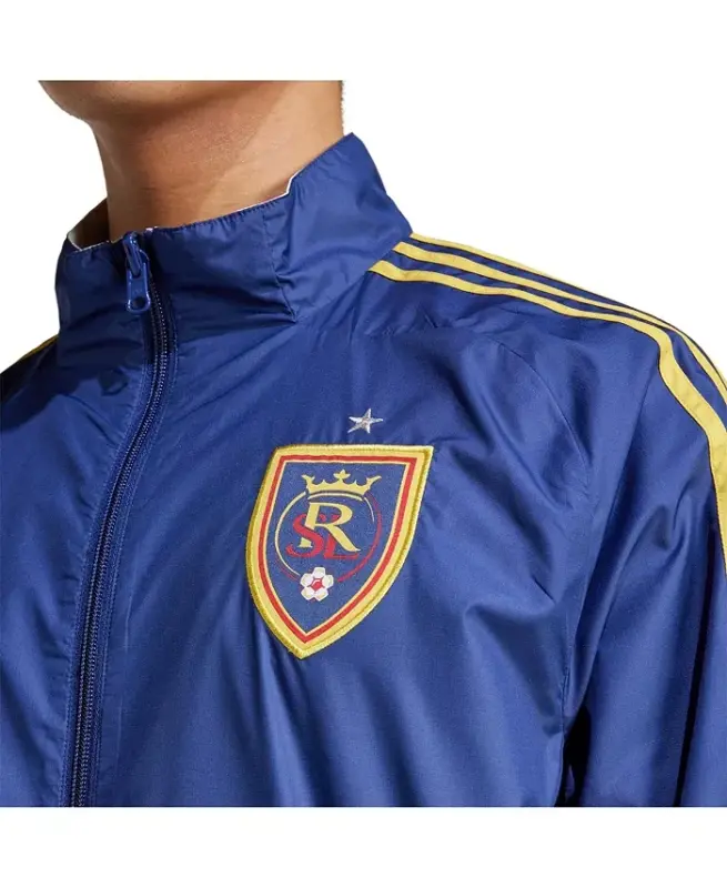 Men's Blue/White Real Salt Lake 2025 Anthem Reversible Full-Zip Jacket - Blue, White - 2