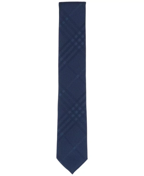 Men's Melville Plaid Tie, Exclusively at Modazone-Navy - ALFANI (1)