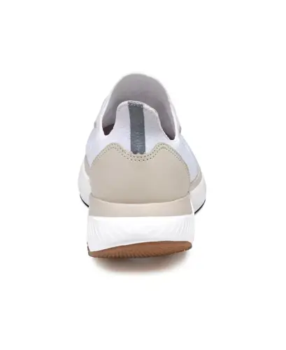 Men's Miles Knit Lace-Up Sneakers - White Knit - 4