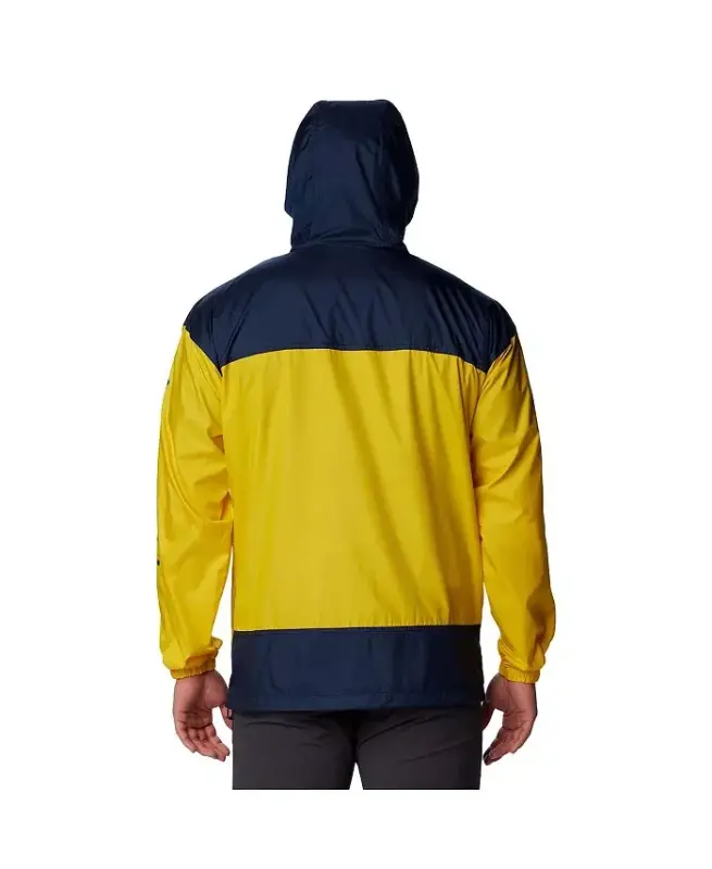 Men's Maize Michigan Wolverines Flash Challenger Omni-Shade Full-Zip Windbreaker Hoodie Jacket - Maize - 2