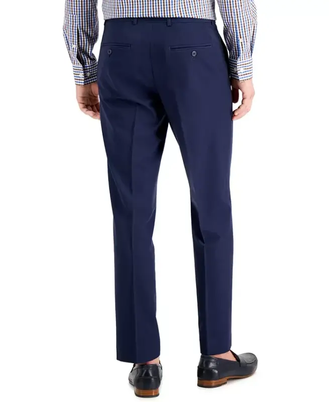 Men's Modern-Fit Stretch Solid Resolution Pants - Indigo - 5