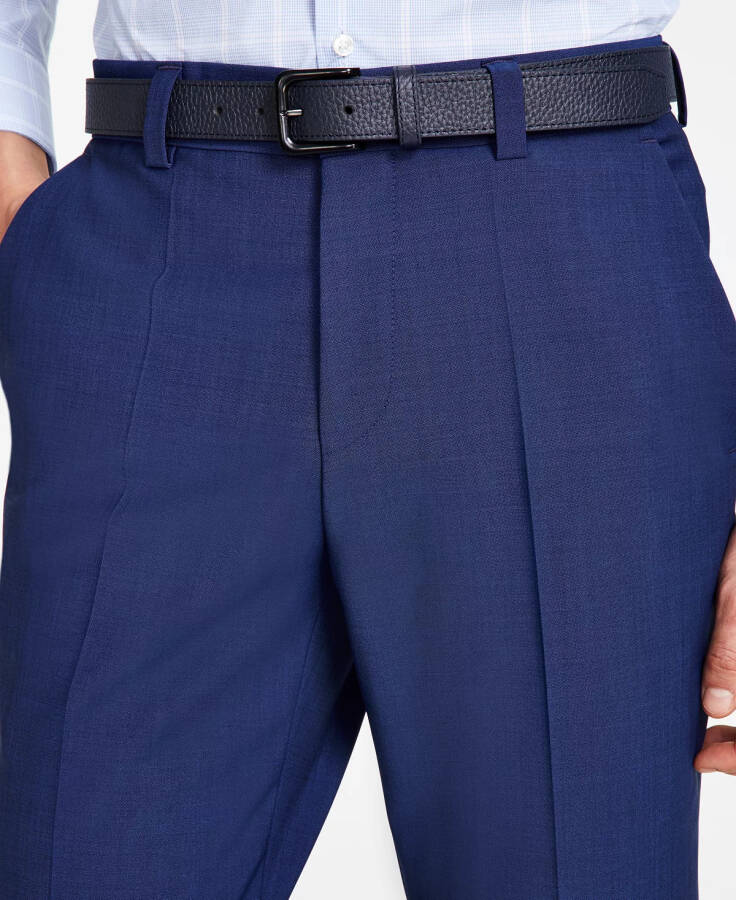 Erkek Modern Fit Yün Takım Pantolonu Navy - 11