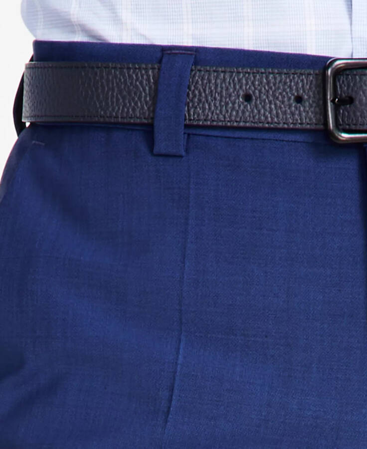 Erkek Modern Fit Yün Takım Pantolonu Navy - 13