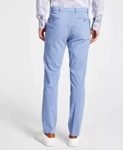 Men's Modern-Fit TH Flex Stretch Solid Performance Pants - Light Blue - 3