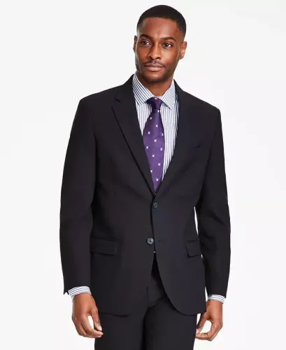 Men's Modern-Fit Bi-Stretch Suit - 9