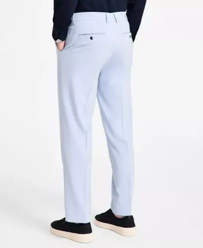Men's Modern-Fit Bi-Stretch Nested Suit - Light Blue - 7