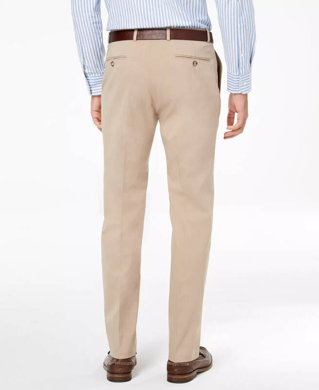 Men's Modern-Fit TH Flex Stretch Solid Performance Pants - Tan - 3