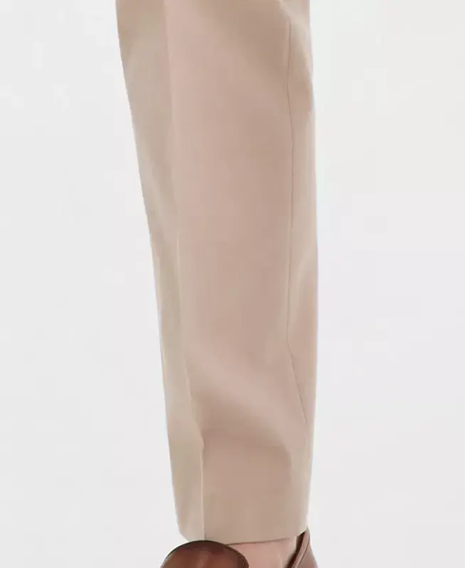 Men's Modern-Fit TH Flex Stretch Chambray Suit Separate Pants - Tan - 2