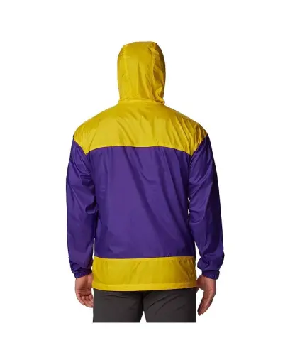 Men's Purple LSU Tigers Flash Challenger Omni-Shade Full-Zip Windbreaker Hoodie Jacket-Purple - COLUMBIA (1)