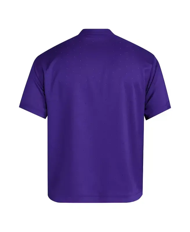 Men's Purple Washington Huskies Dugout Coaches Adizero Notch Neck Pullover Sweatshirt - Purple - 3