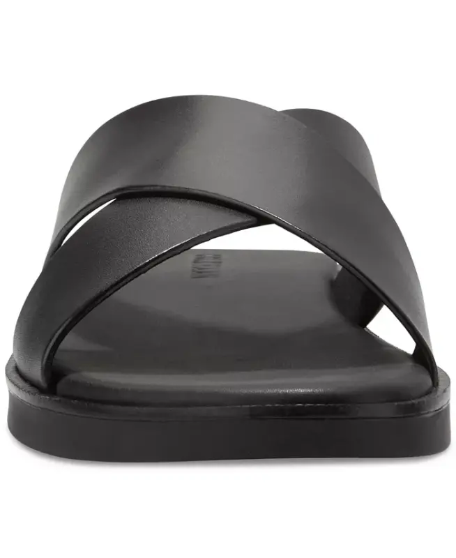 Men's Nantucket Cross Strap Slip-On Slide Sandals - Black/black - 4