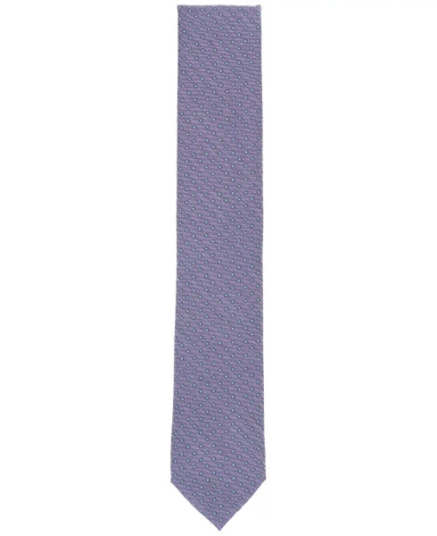Men's Natron Geo-Pattern Tie, Exclusively at Modazone-Purple - ALFANI (1)