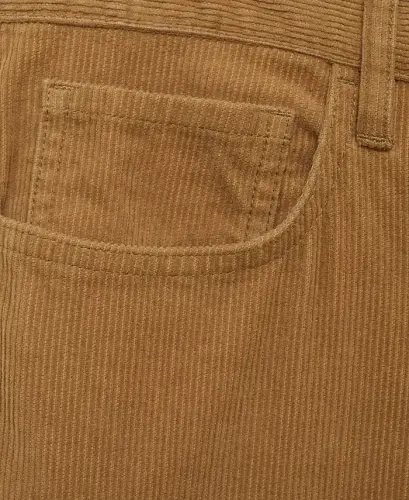 Men's Regular-Fit Corduroy Pants - Medium Brown - 7