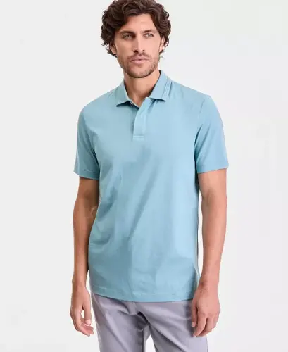 Erkek Normal Kesim Merserize Polo Yaka T-Shirt - Kıymetli Yeşim 