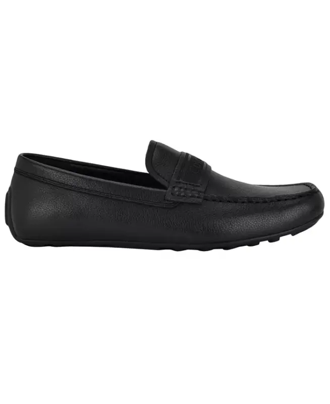 Men's Oliver Logo Gross Grain Loafers - Black - 2