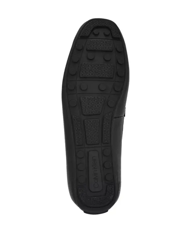 Men's Oliver Logo Gross Grain Loafers - Black - 5