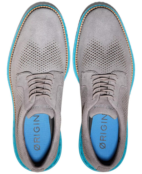 Erkek ØriginalGrand 2.0 Bağcıklı Brogue Oxford Ayakkabıları December Sky Süet - 5