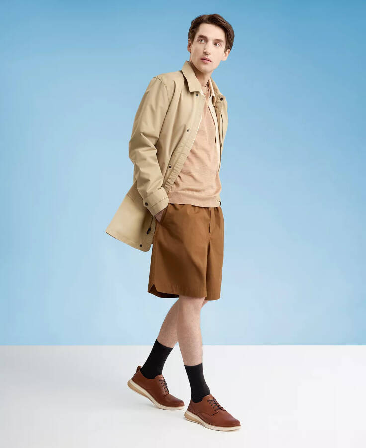 Men's ØriginalGrand Energyweave Perforated Plain Toe Oxford-British Tan - 10