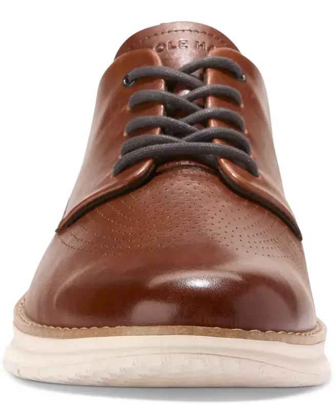 Men's ØriginalGrand Energyweave Perforated Plain Toe Oxford - British Tan - 3