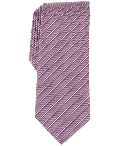 Men's Orta Stripe Tie, Exclusively at Modazone-Dusty Pink - Alfani