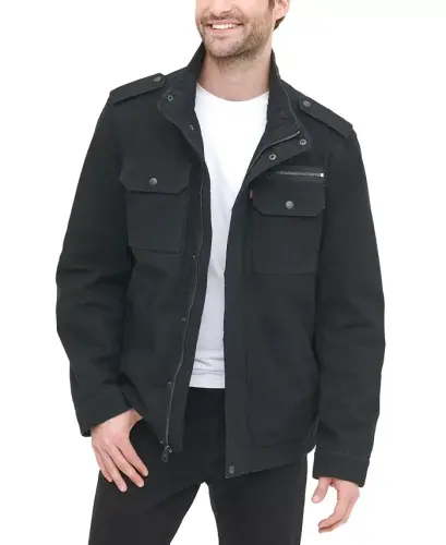 Men's Field Jacket - Black - 1