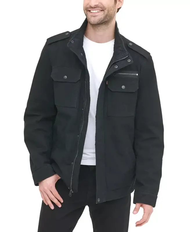 Men's Field Jacket - Black - 1