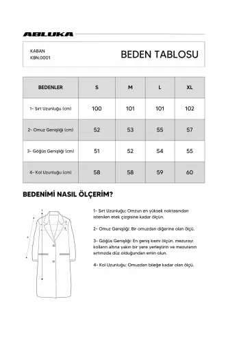Erkek Oversize Gri Kaşe Kaban 