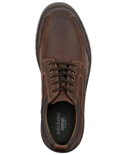 Men's Overton Moc-Toe Leather Oxfords - 3