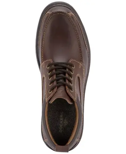 Men's Overton Moc-Toe Leather Oxfords - 4