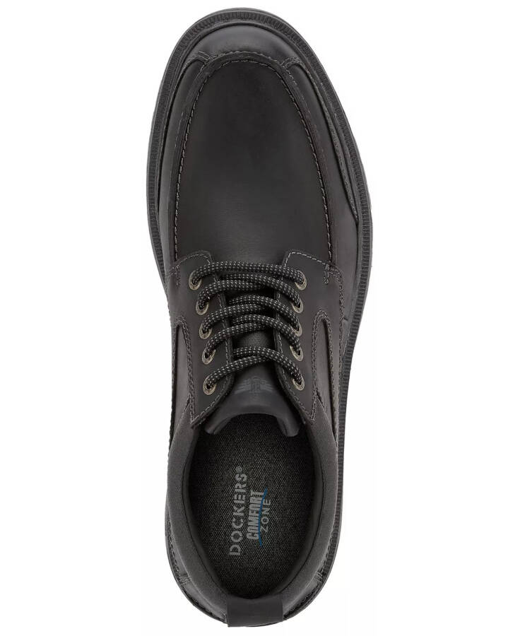 Erkek Overton Moc-Toe Deri Oxford Ayakkabılar Kırmızı Kahverengi - 7