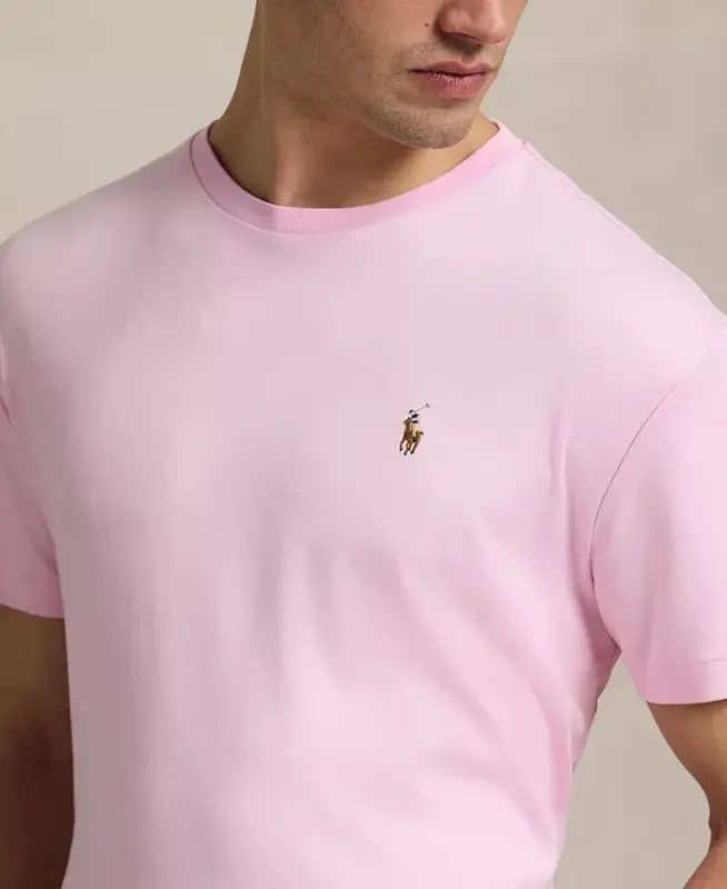Men's Custom Slim Fit Soft Cotton T-Shirt - Carmel Pink - 3