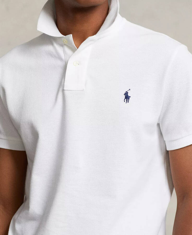 Erkek Özel Slim Fit File Polo Beyaz - 3