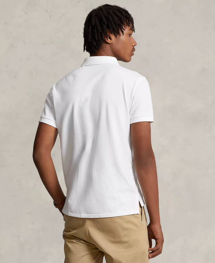 Erkek Özel Slim Fit File Polo Beyaz - 4